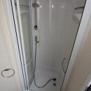 2011 Swift Burgundy  shower in bathroom