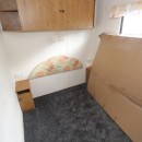 caravan double bedroom