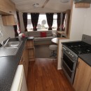 2015 Swift Loire galley style kitchen