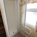 walk in shower in the caravan