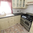 u shaped kitchen in the caravan