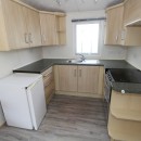 u shaped kitchen in the caravan
