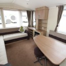lounge and dining area in the 2013 Swift Burgundy