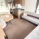 open plan living space in the 2013 Swift Burgundy
