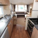 kitchen with oven and sink in the 2013 Swift Burgundy