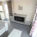 sofas and fire place in the 2017 Regal Elegance