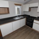 black and white kitchen units in the 2017 Willerby Etchingham