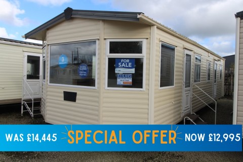 2008 Carnaby Henley used static caravan on sale 3 beds